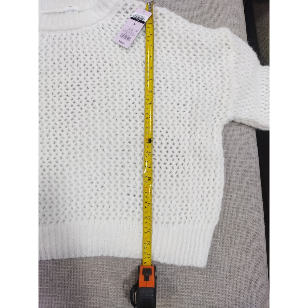 Universal Thread Womens Shaker Stitch V-Neck Sweater Oatmeal Beige Medium NEW - Picture 16 of 16